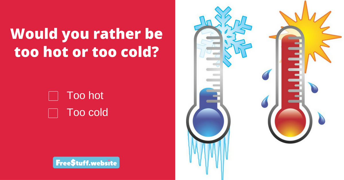 Would You Rather Be Too Hot Or Too Cold? - Hot And Cold, Transparent background PNG HD thumbnail