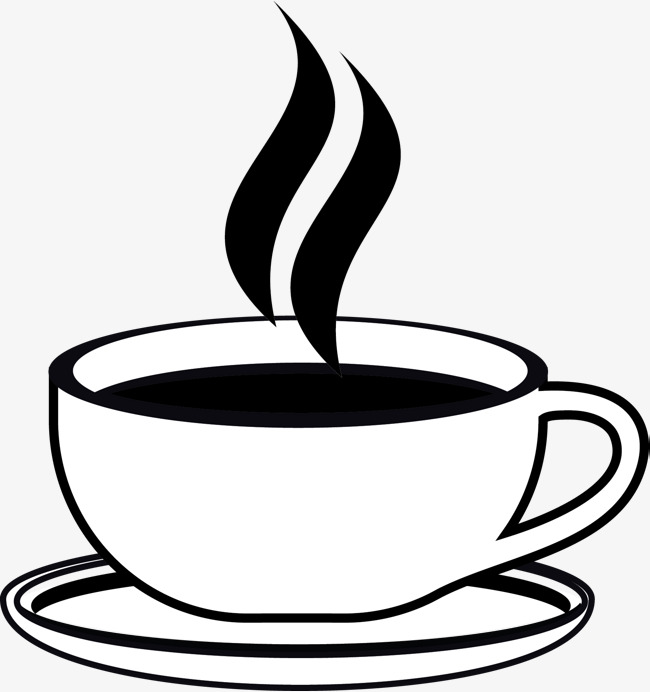 A Cup Of Hot Afternoon Tea, Hand, Coffee Aroma, Glass Png And Vector - Hot Tea Black And White, Transparent background PNG HD thumbnail