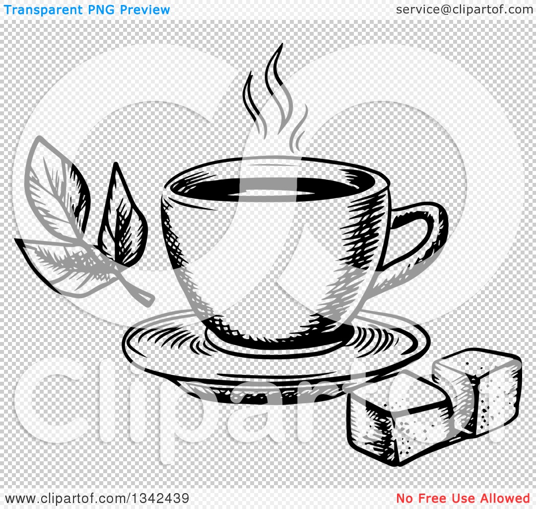 Png File Has A Hdpng.com  - Hot Tea Black And White, Transparent background PNG HD thumbnail