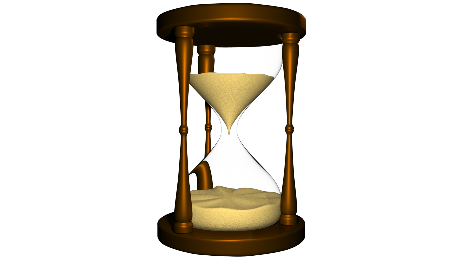 Png 1920X1080 Hourglass With Blank Background - Hourglass, Transparent background PNG HD thumbnail