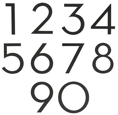 House Numbers Png - Rejuvenation Modern House Numbers, Transparent background PNG HD thumbnail