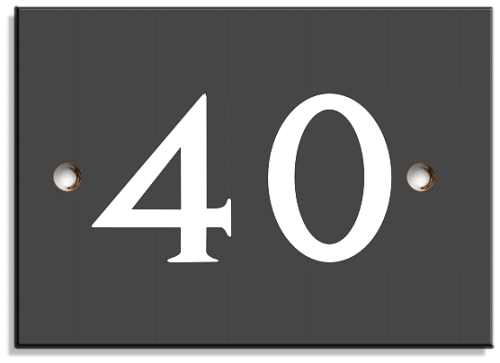 House Numbers Png - Slate House Number 40, Transparent background PNG HD thumbnail