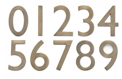 Oil-Rubbed Bronze House Numbe