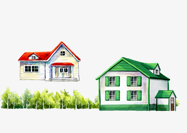 Villa Cartoon Painting, Family, Painting The House Free Png And Psd - House Painter, Transparent background PNG HD thumbnail