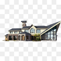 Villa House, House, Villa, Houses Png Image And Clipart - Houses, Transparent background PNG HD thumbnail