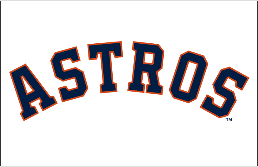 Houston Astros Jersey Logo (2013)   Astros In Blue And Orange Arched On White - Houston Astros Vector, Transparent background PNG HD thumbnail
