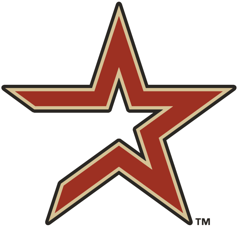 Houston Astros Alternate Logo (2000)   Brick Star With Tan And Coal Outline - Houston Astros, Transparent background PNG HD thumbnail