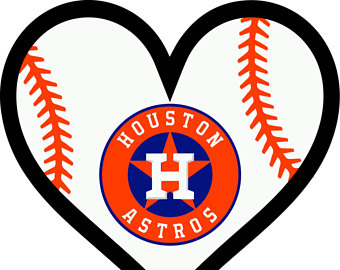 Houston Astros Texas Baseball L Love Heart Digital File For Decal For Car Window, Yeti - Houston Astros, Transparent background PNG HD thumbnail
