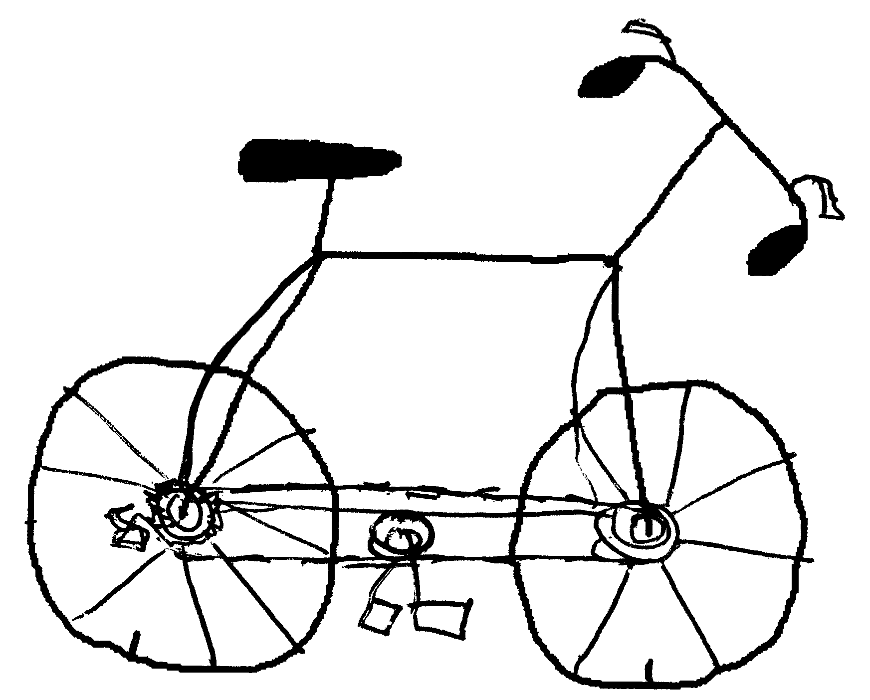 Figure 3: Four Sample Bicycle Drawings. - How To Draw, Transparent background PNG HD thumbnail