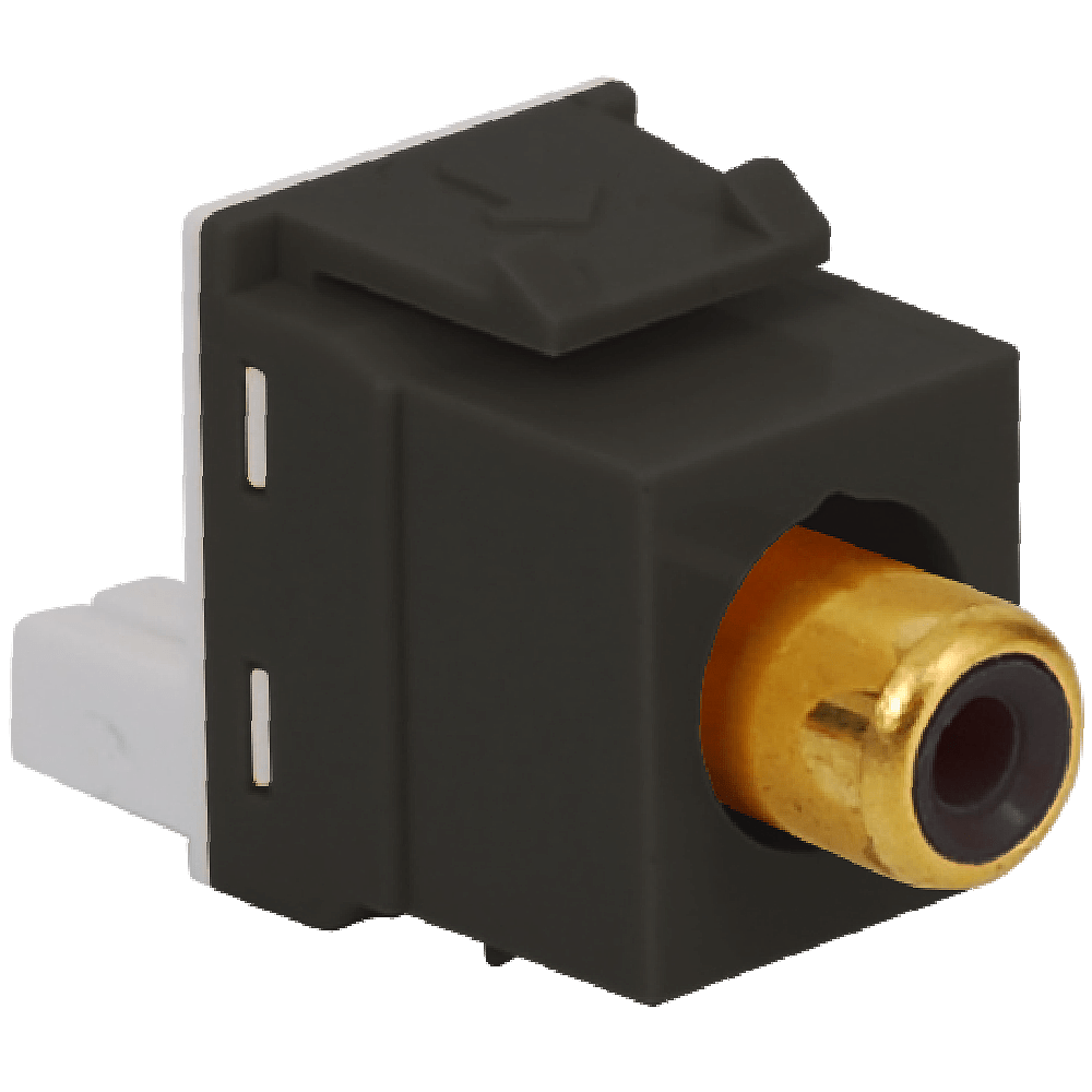 Rca To Idc Modular Jack With Black Insert And Gold Plated Connector In Hd Style And - How To Insert, Transparent background PNG HD thumbnail