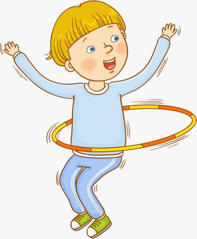 A Boy Who Turns A Hula Hoop, Cartoon, Hand, Boy Png Image And - Hula Boy, Transparent background PNG HD thumbnail