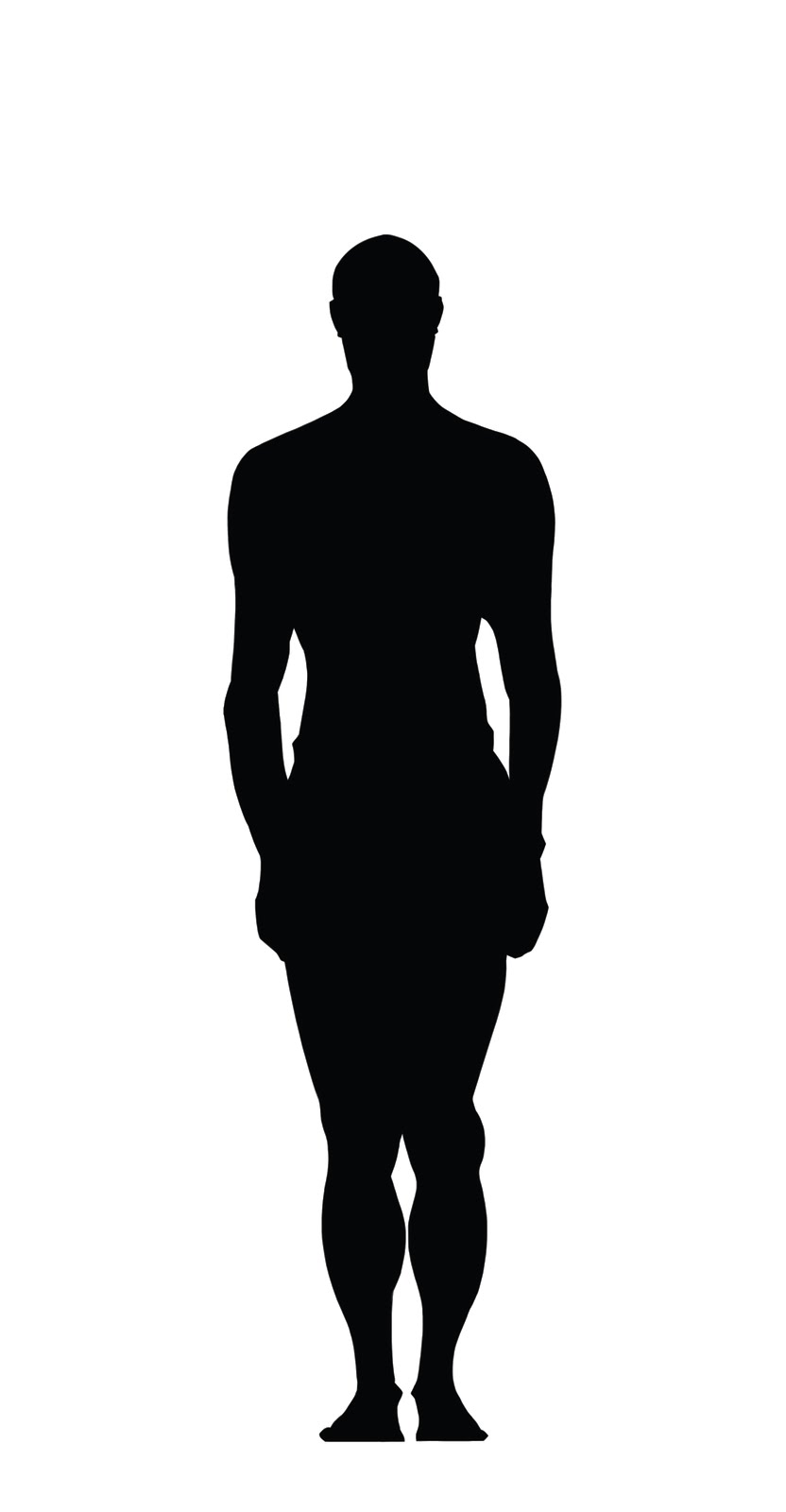 Human Body Silhouette   Clipart Library - Human Figure, Transparent background PNG HD thumbnail