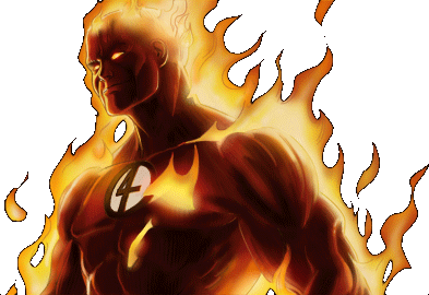 Human Torch Dialogue 1 Right.png - Human Torch, Transparent background PNG HD thumbnail
