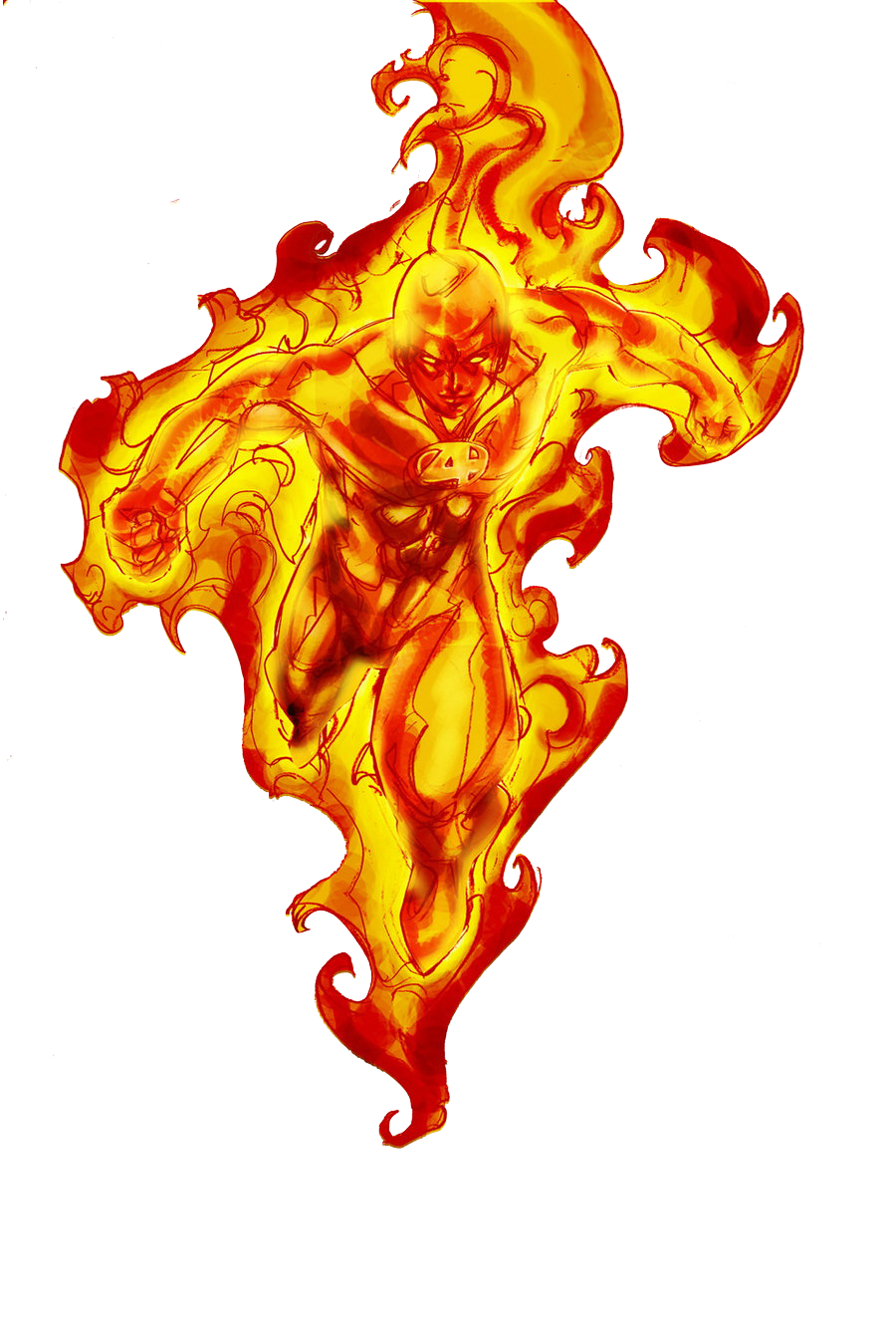 Human Torch Png Transparent Image - Humantorch, Transparent background PNG HD thumbnail