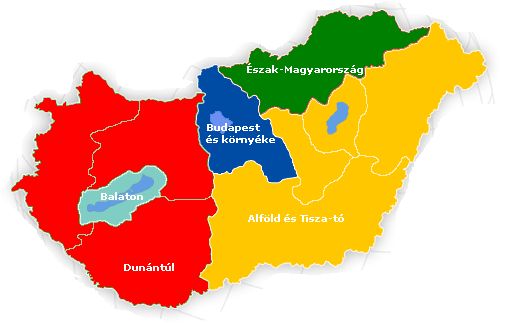 File:touristic Regions Of Hungary.png - Hungary, Transparent background PNG HD thumbnail