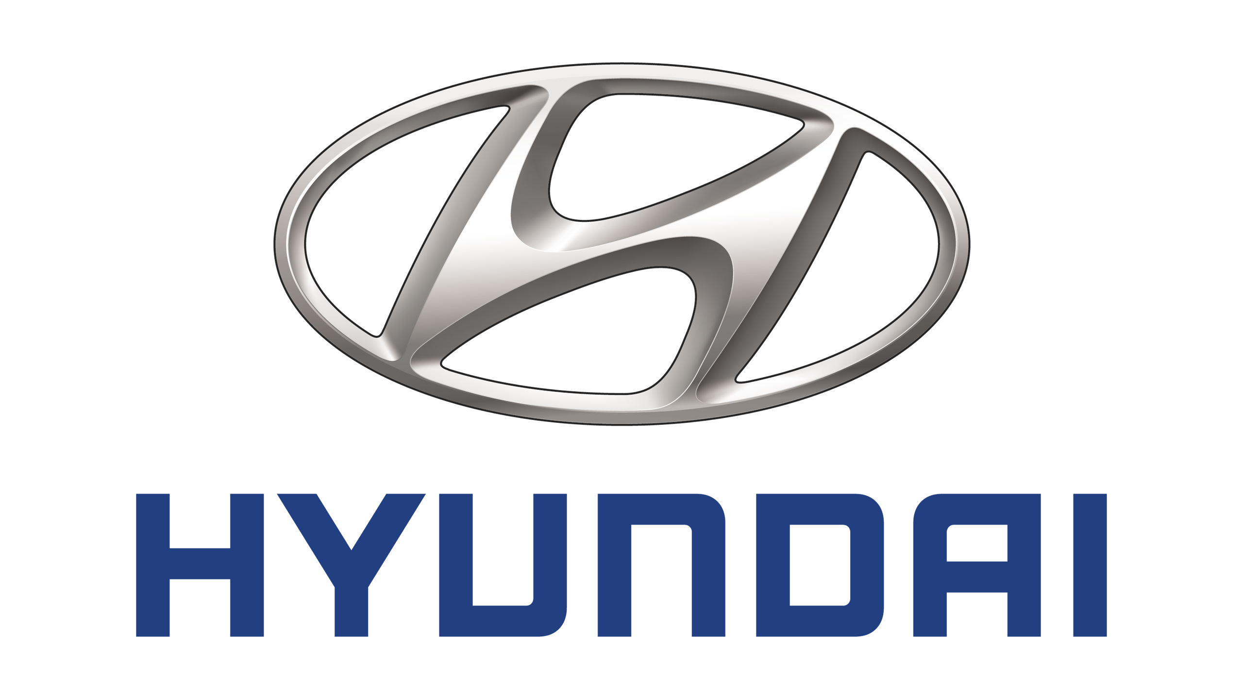 Hyundai Logo (Grey) 2560X1440 Hd Png - Hyundai, Transparent background PNG HD thumbnail
