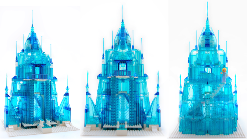 This Lego Build Of Elsau0027S Ice Palace From The Disney Film Frozen, Is Pretty Rad And Quite Beautiful. Itu0027S Up On Lego Cuusoo, Which Means If It Gets 10,000 Hdpng.com  - Ice Castle, Transparent background PNG HD thumbnail