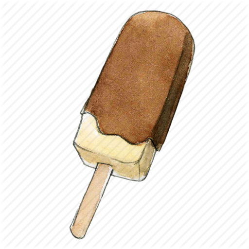Bar, Chocolate, Cream, Dessert, Frozen, Ice, Icecream, Sweet Icon - Ice Cream Bar, Transparent background PNG HD thumbnail