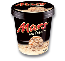 Mars - Ice Cream Tub, Transparent background PNG HD thumbnail