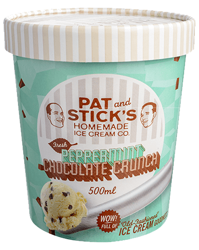 Peppermint Chocolate Crunch Tub   Pat And Sticku0027S - Ice Cream Tub, Transparent background PNG HD thumbnail
