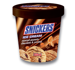 Snickers - Ice Cream Tub, Transparent background PNG HD thumbnail
