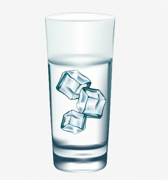 vector cups and ice cubes, Ve
