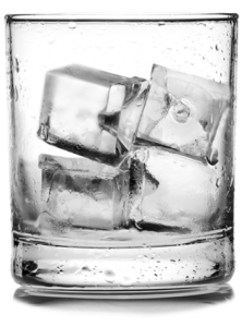 cup ice cubes