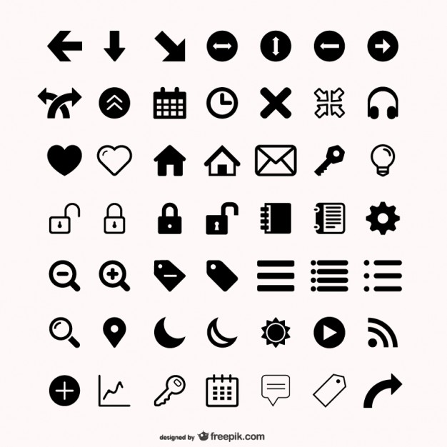 Assorted Icons Set Free Vector - Icon Vector, Transparent background PNG HD thumbnail