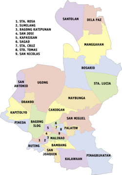 Political Map Of Pasig City - Ilog Pasig, Transparent background PNG HD thumbnail