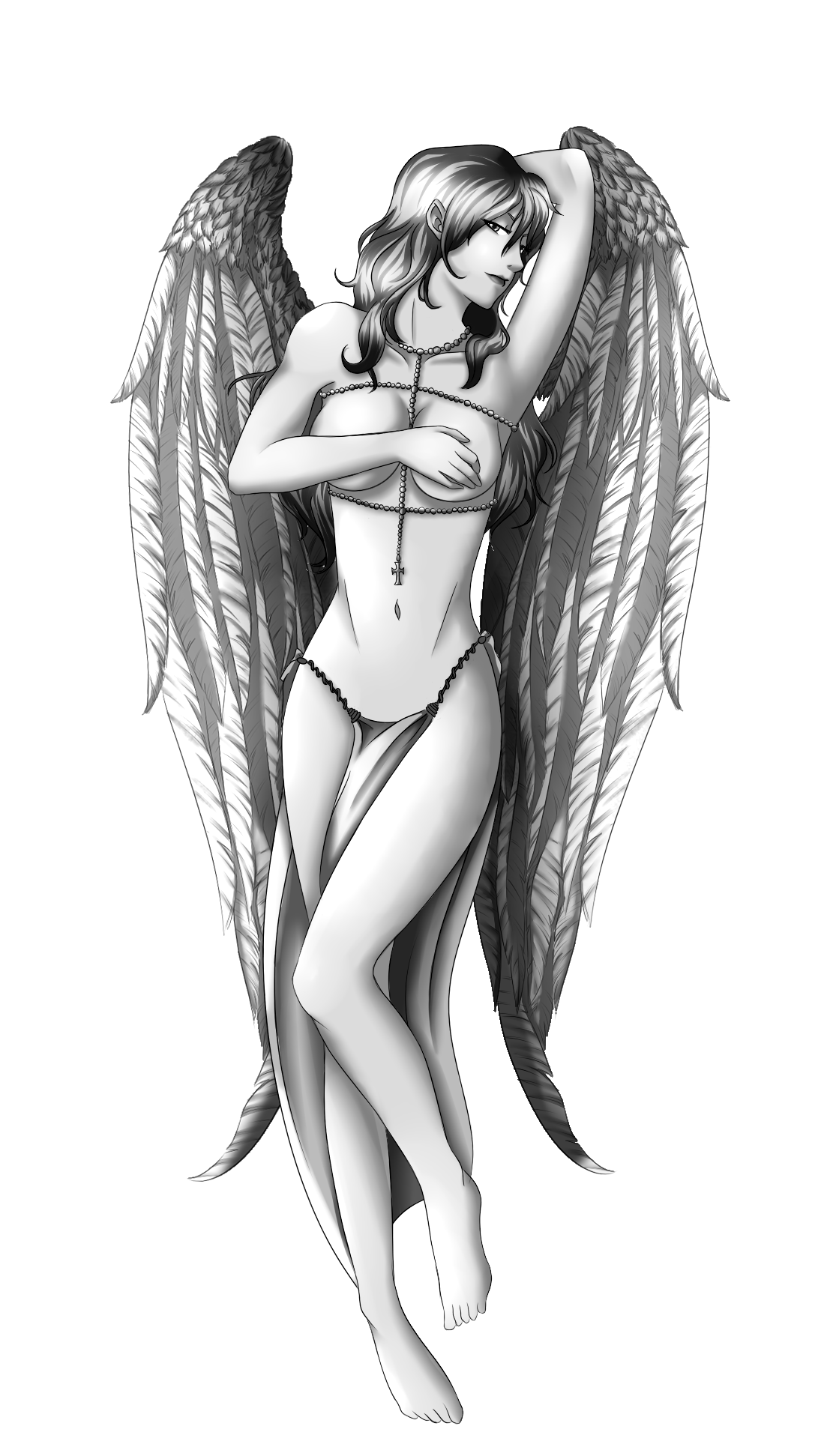 Image   Angel Tattoo Design By Ladysketcher D2Yzwar.png | Tattoos Wiki | Fandom Powered By Wikia - Angel Tattoos, Transparent background PNG HD thumbnail