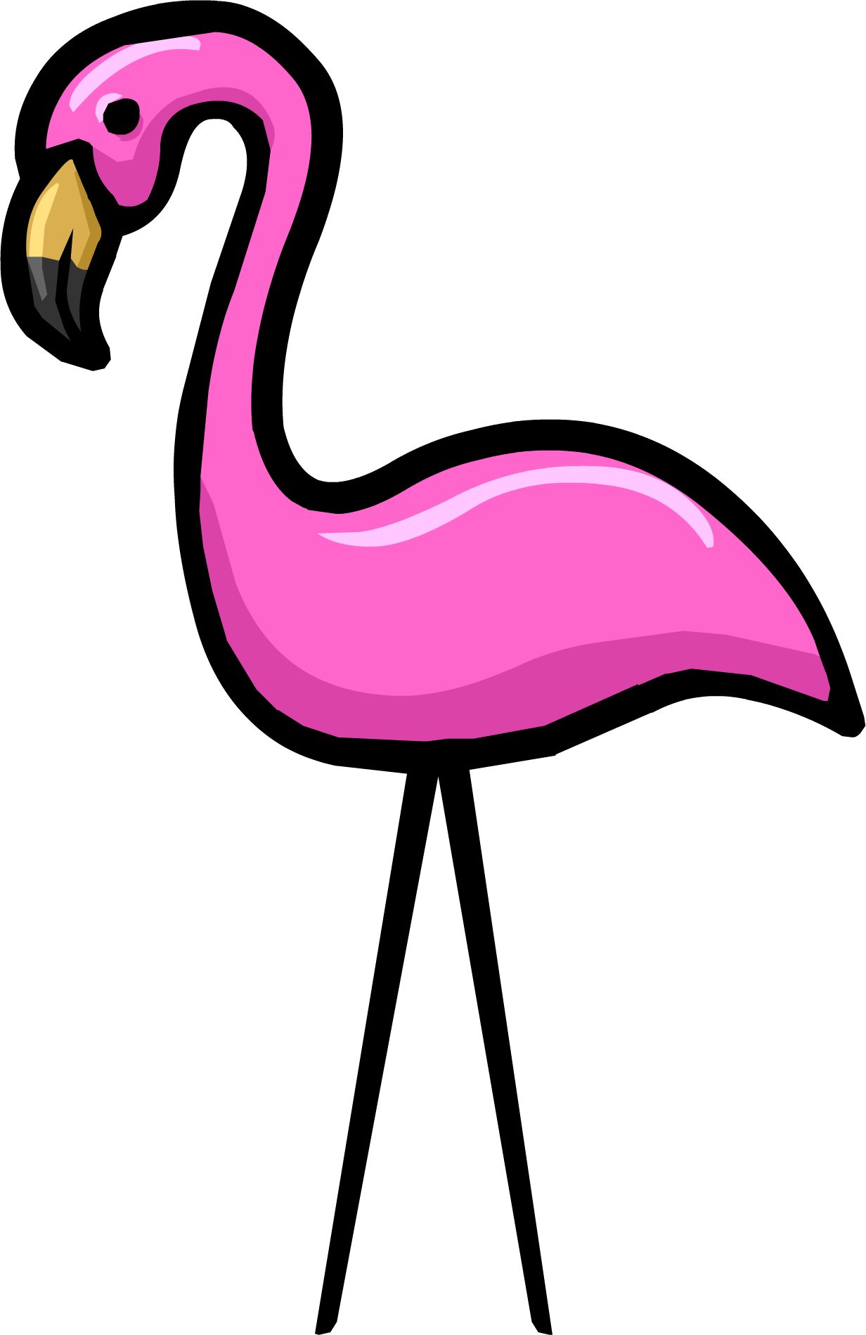 Image   Pink Flamingo.png | Club Penguin Wiki | Fandom Powered By Wikia - Flamingo, Transparent background PNG HD thumbnail
