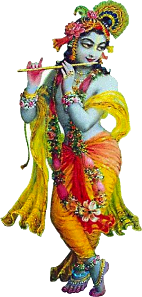 Download Png Image   Lord Krishna Free Png Image - Indian Cow With Krishna, Transparent background PNG HD thumbnail