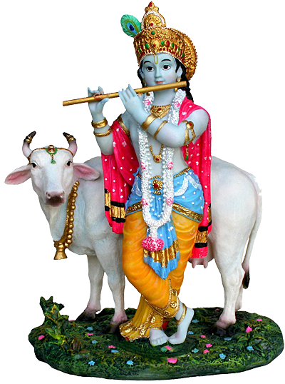 Indian Cow With Krishna Png - Download Png Image   Lord Krishna Png, Transparent background PNG HD thumbnail
