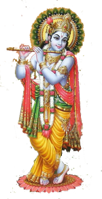 Download Png Image   Lord Krishna Png Picture - Indian Cow With Krishna, Transparent background PNG HD thumbnail