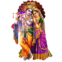 Radha Krishna Png Picture Png Image - Indian Cow With Krishna, Transparent background PNG HD thumbnail