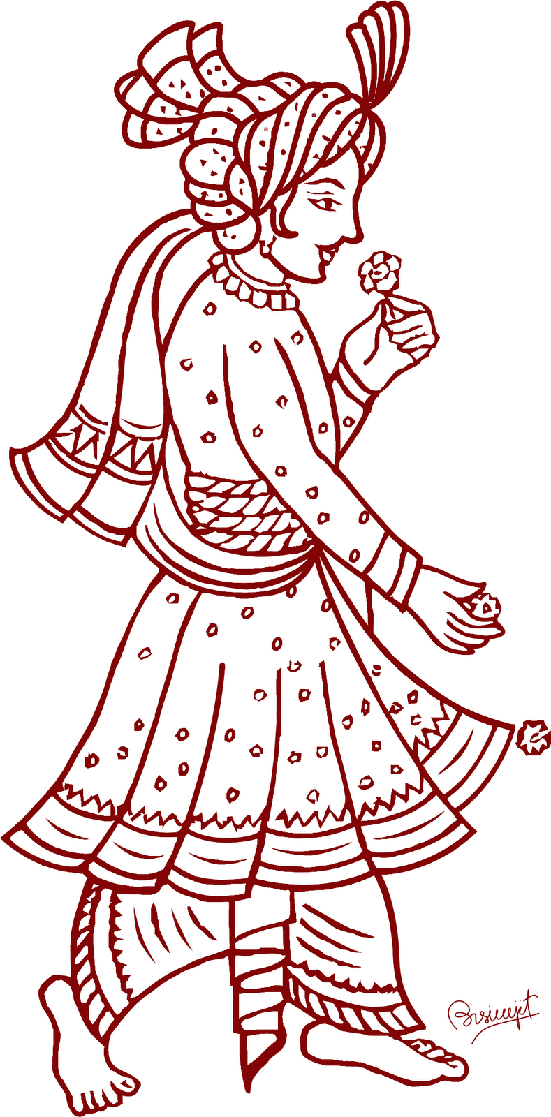Indian Bride And Groom Clipart - Indian Dulha Dulhan, Transparent background PNG HD thumbnail