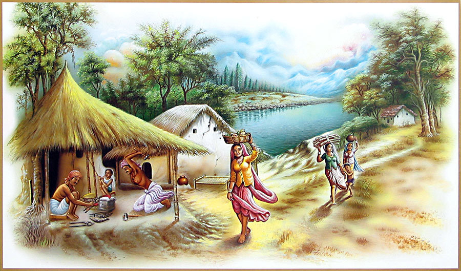 Indian Village Png - . Hdpng.com Http://www.dollsofindia Pluspng.com/dollsofindiaimages/people Posters/indian  Village Scene Qm75_L.jpg, Transparent background PNG HD thumbnail