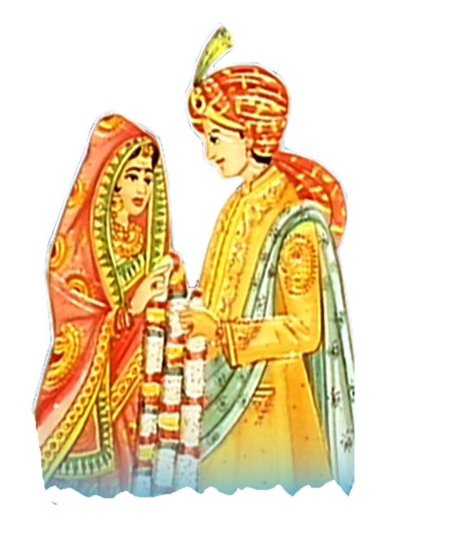 Wedding Clipart Png - Indian Wedding Vector, Transparent background PNG HD thumbnail