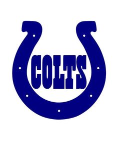 2Pack Indianapolis Colts Horseshoe Decal 15 Color By  - Indianapolis Colts Vector, Transparent background PNG HD thumbnail