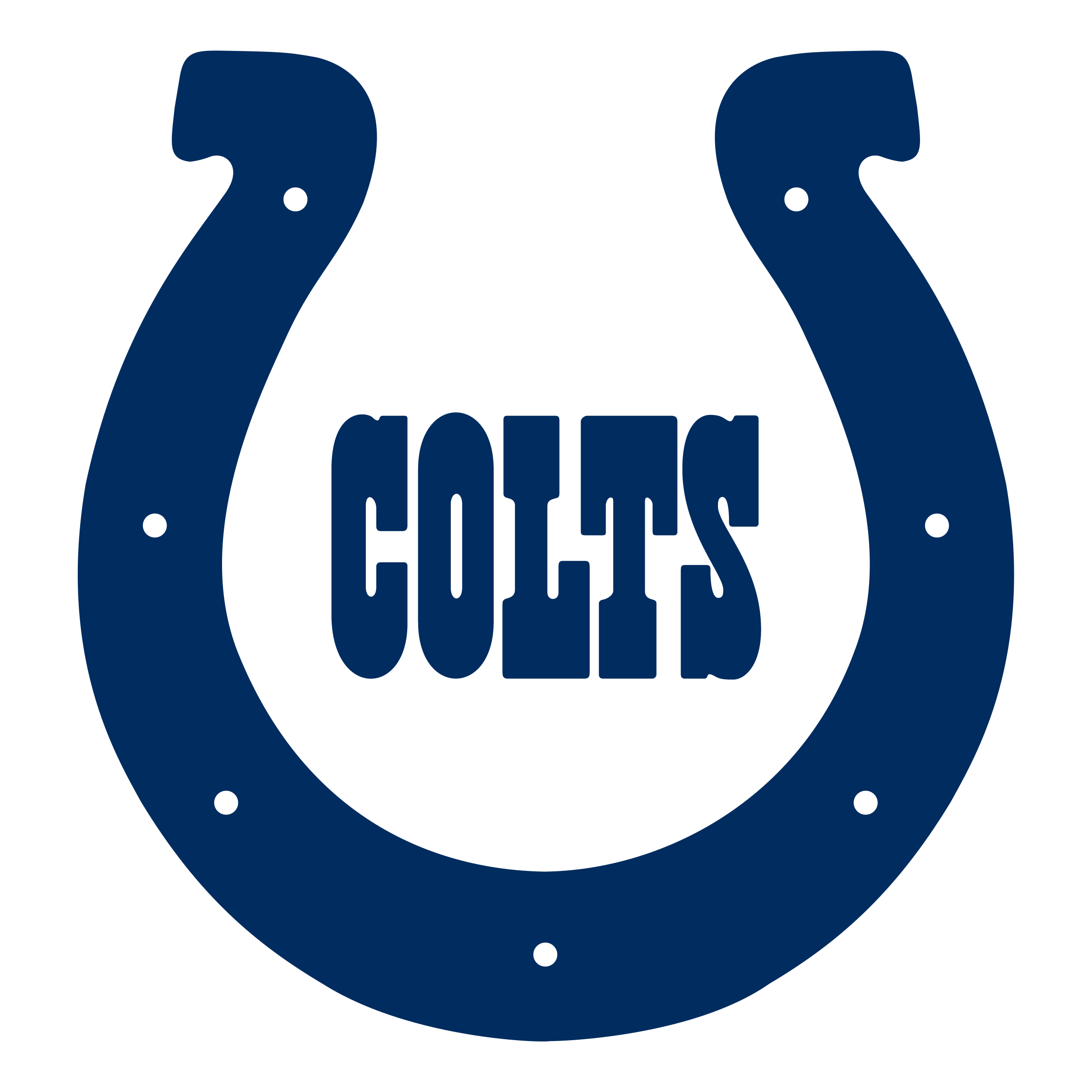 Indianapolis Colts logo black