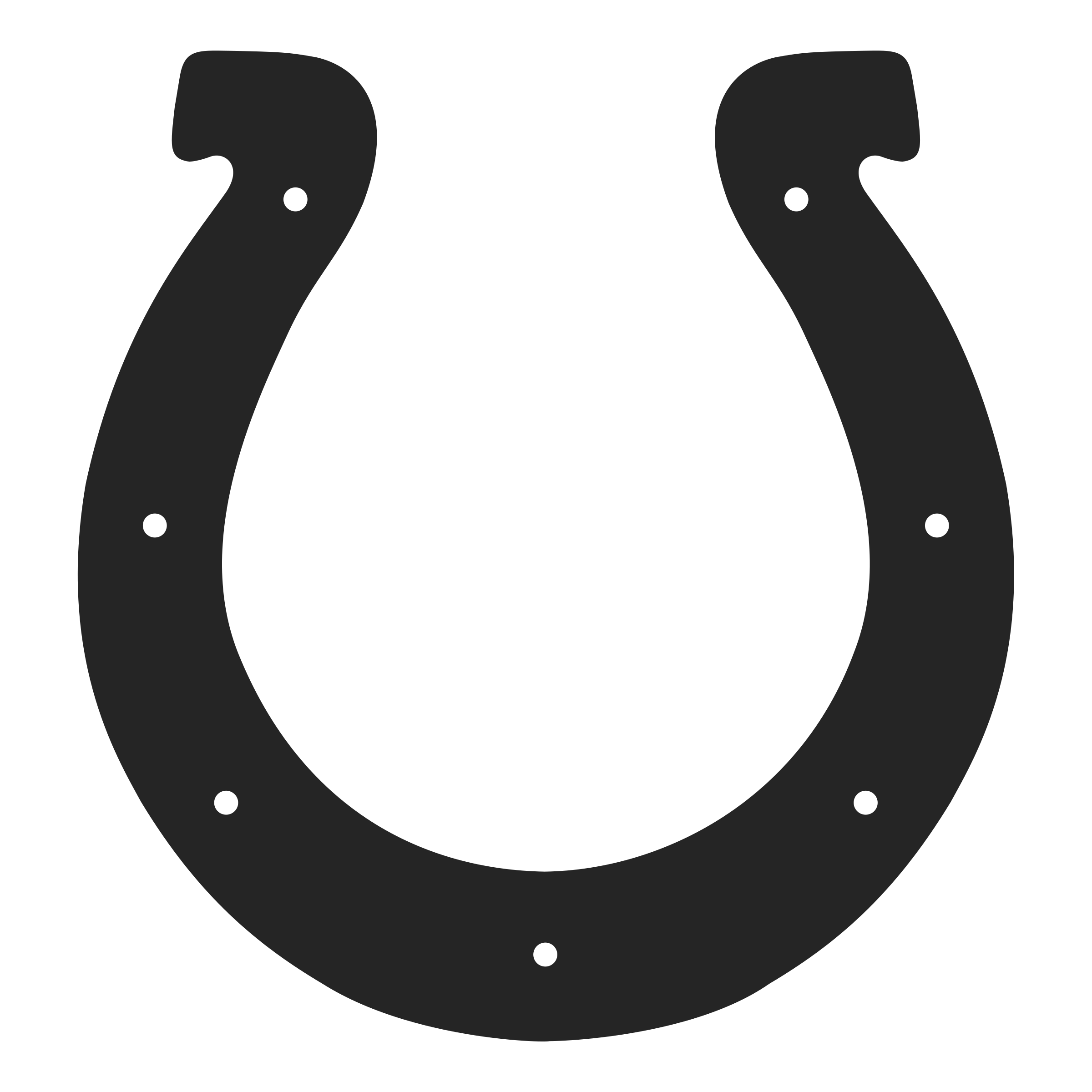 Indianapolis Colts Logo Black And White - Indianapolis Colts, Transparent background PNG HD thumbnail