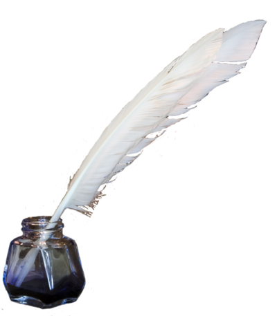 Feather And Ink By Enchantedwhispersart Hdpng.com  - Ink Bottle And Feather, Transparent background PNG HD thumbnail