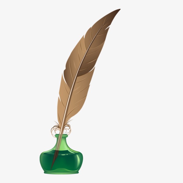 Feather Ink Bottle, Feather, Inkwell, Teachers\u0027 Day Png Image And Clipart - Ink Bottle And Feather, Transparent background PNG HD thumbnail