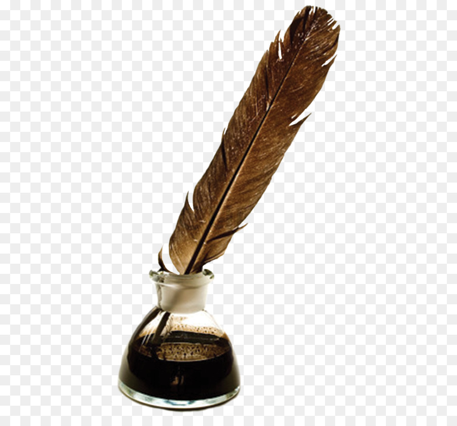 Paper Quill Inkwell Clip Art   Quill And Ink - Ink Bottle And Feather, Transparent background PNG HD thumbnail