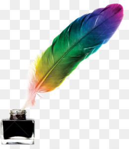 Png - Ink Bottle And Feather, Transparent background PNG HD thumbnail
