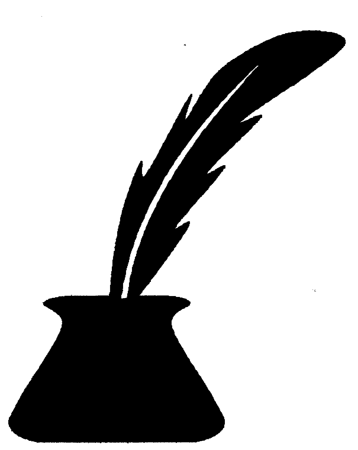 Quill Pen Png   Clipart Library - Ink Bottle Black And White, Transparent background PNG HD thumbnail