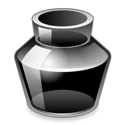 Ink Bottle S   Ink Bottle Png Black And White - Ink Pot Black And White, Transparent background PNG HD thumbnail