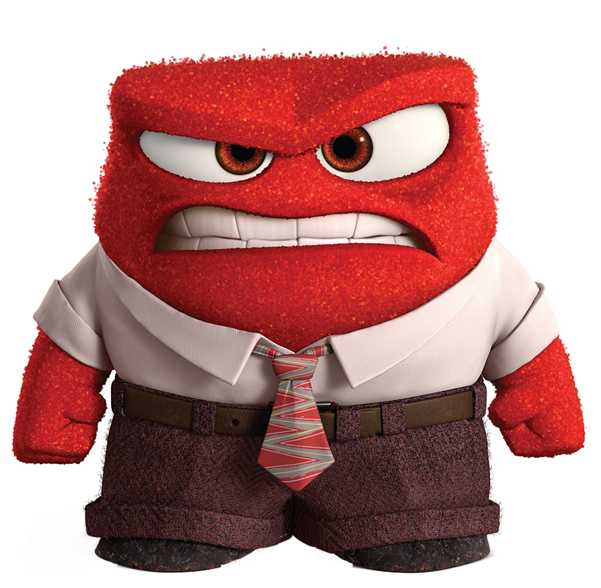 Anger Fear Inside Out Characters.png - Inside Out Anger, Transparent background PNG HD thumbnail