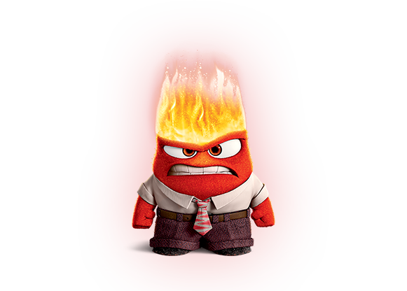 Anger fear inside out charact