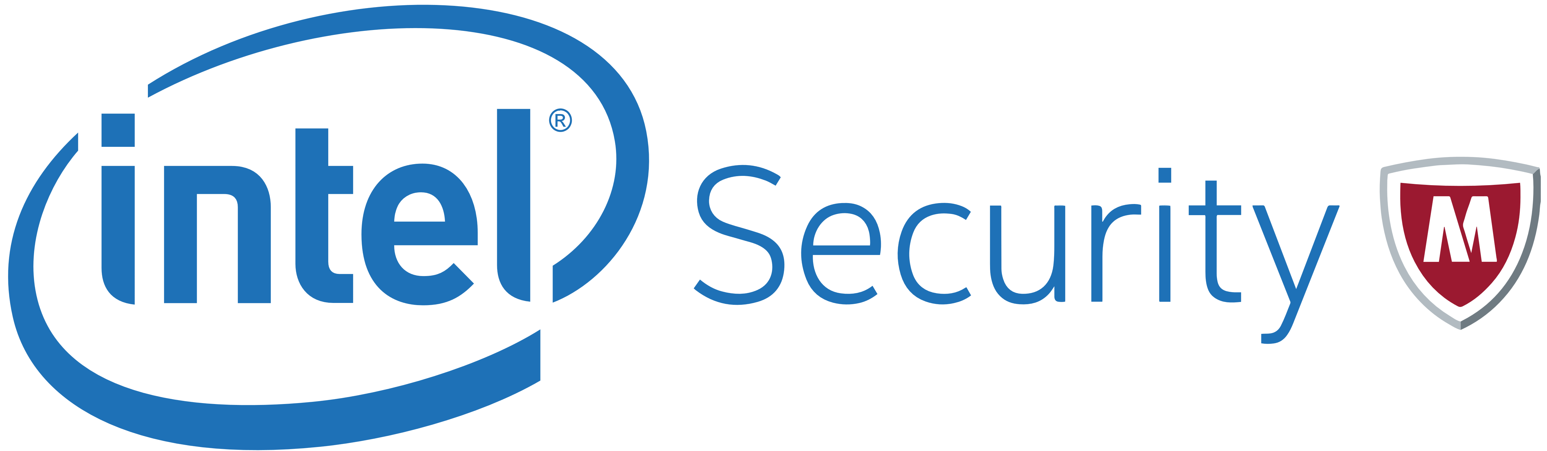 Intel Security Mcafee Logo, Logotype, Emblem - Intel type, Transparent background PNG HD thumbnail